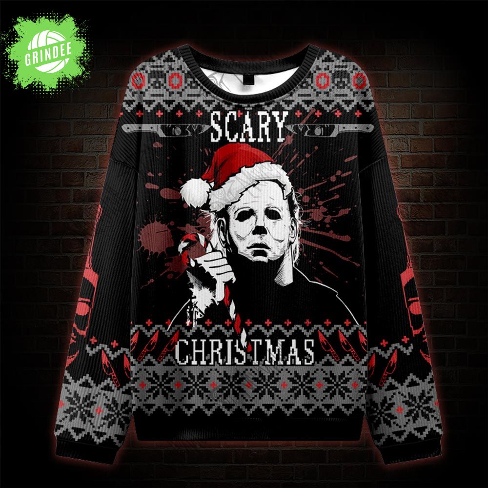Scary Christmas Ugly Sweatshirts Scary Christmas Ugly Sweatshirts