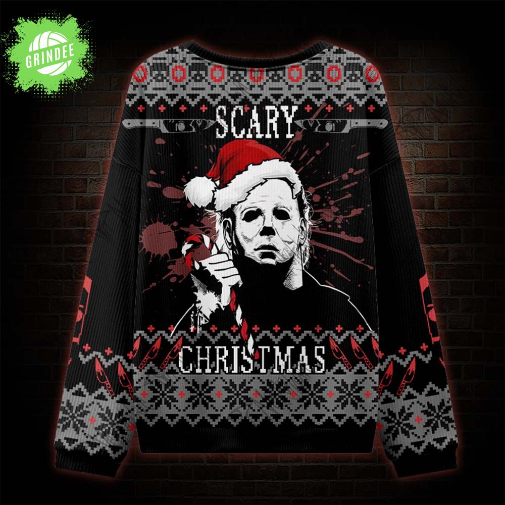 Scary Christmas Ugly Sweatshirts Scary Christmas Ugly Sweatshirts