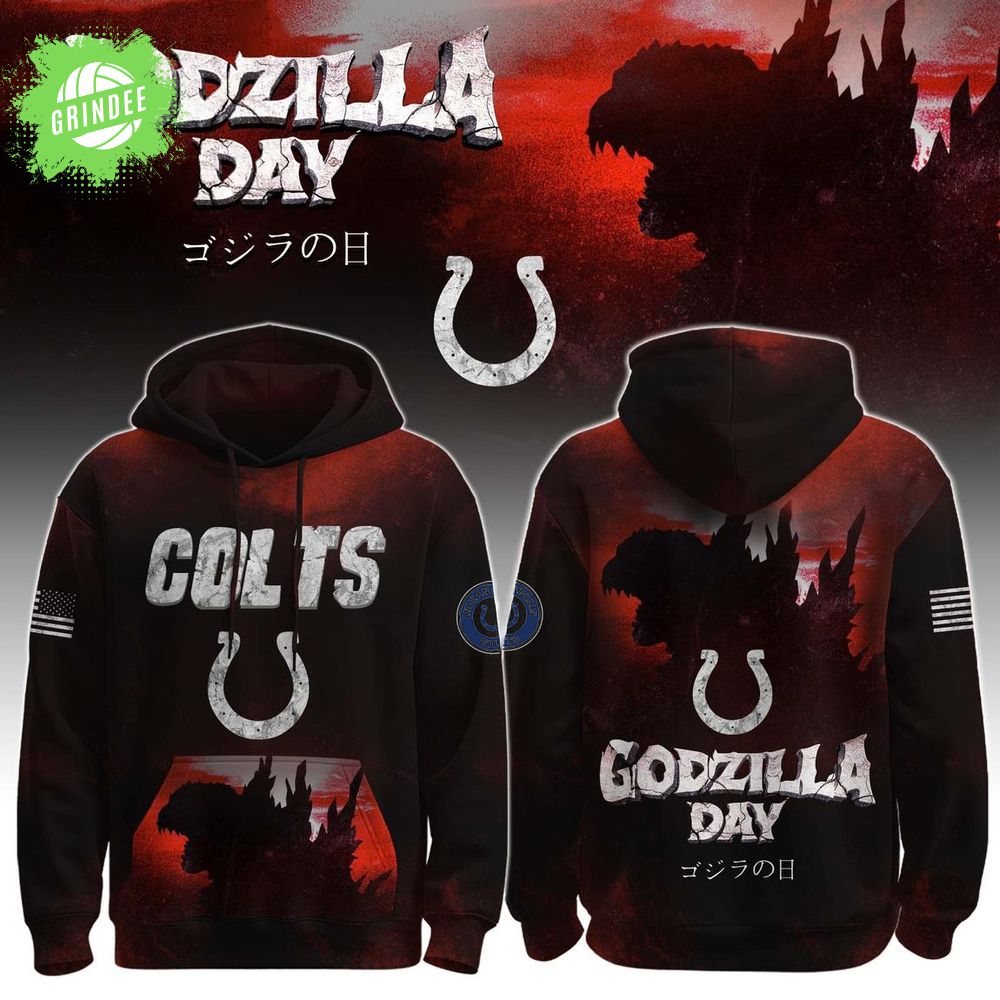 Special Edition Indianapolis Colts 2025 Happy Godzilla Day-3D Unisex Hoodie Special Edition Indianapolis Colts 2025 Happy Godzilla Day-3D Unisex Hoodie