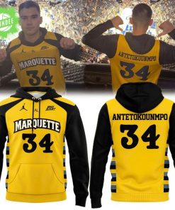 Special New Giannis Antetokounmpo Marquette Basketball Hoodie