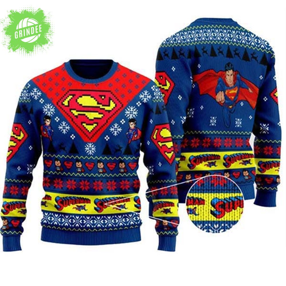 Super "S" Chibi Signature Xmas Gifts Ugly Christmas Sweat Super "S" Chibi Signature Xmas Gifts Ugly Christmas Sweat