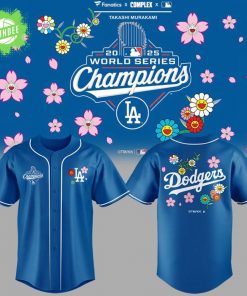 Takashi Murakami x LA Dodgers World Series Champions 2025 Baseball Jersey