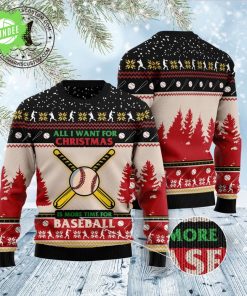 Time For Baseball Ugly Christmas Sweater
