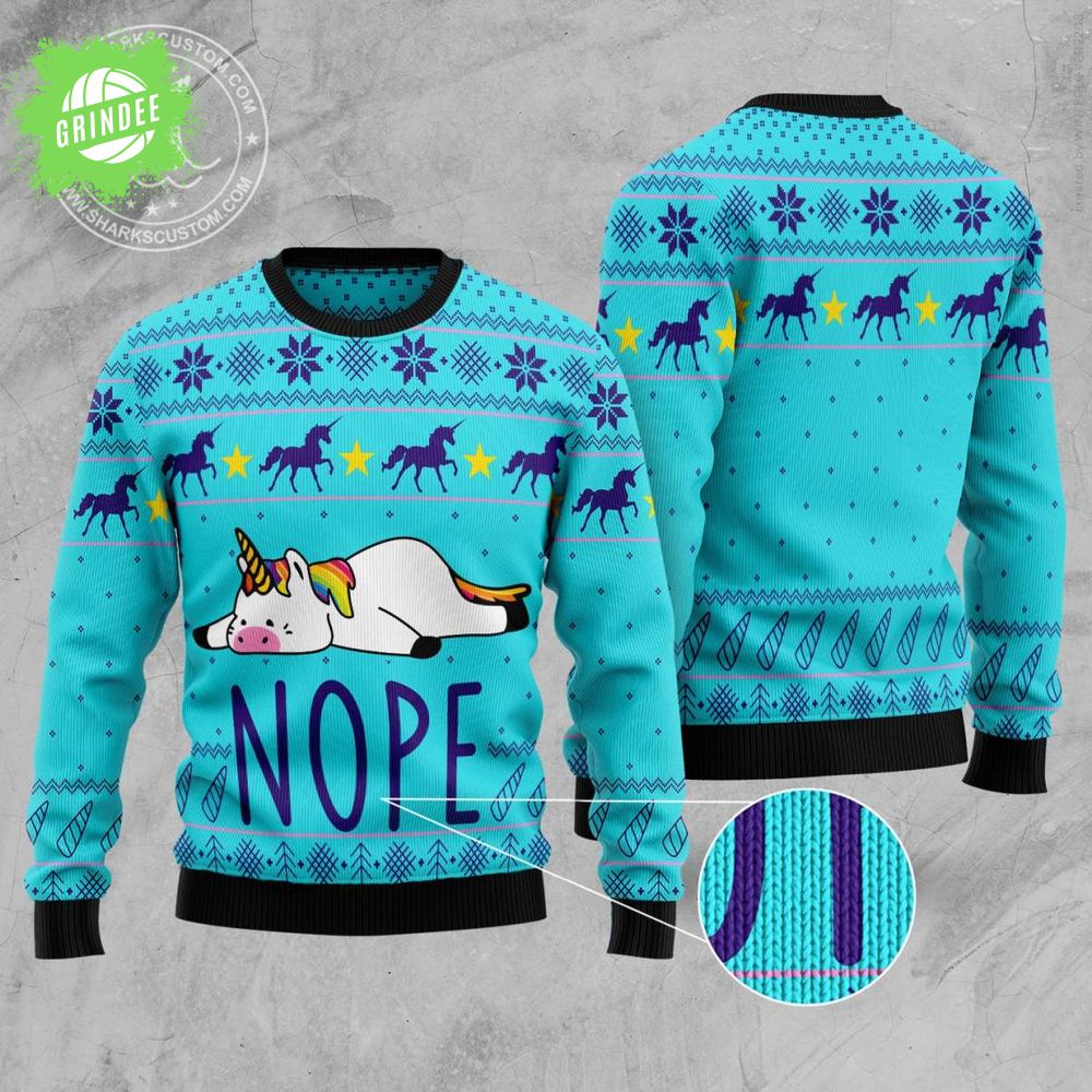 Unicorn Nope – Ugly Christmas Sweat Unicorn Nope – Ugly Christmas Sweat