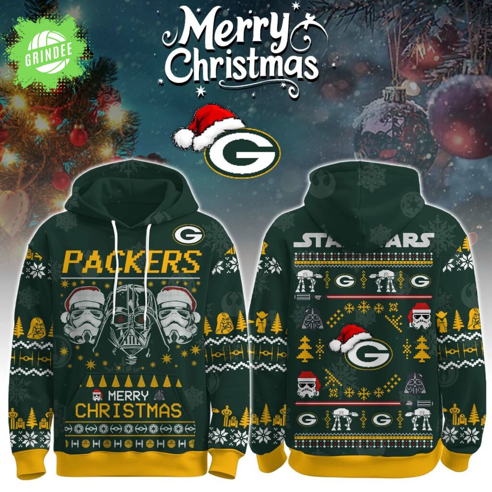 Unisex Packers Merry Christmas The Force Edition Hoodie Unisex Packers Merry Christmas The Force Edition Hoodie