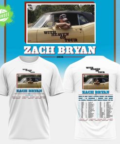 Zach Bryan “With Heaven On Tour” 2026 Collection Tshirt