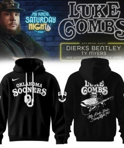 Oklahoma Sooners x My Kinda Saturday Night Tour Black Hoodie