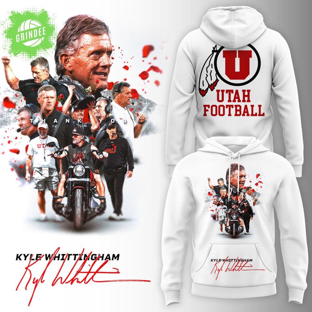 2025 Utah Football Kyle Whittingham Hoodie 2025 Utah Football Kyle Whittingham Hoodie