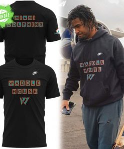2025 “WADDLE HOUSE” Miami Dolphins Collection Black T-Shirt