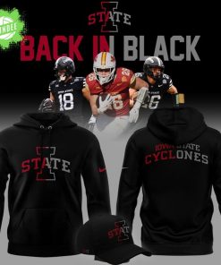 2025 limited edition Hoodie Iowa State Football “Back In Black”