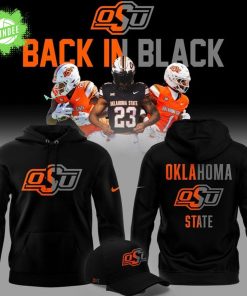 2025 limited edition Hoodie OSU Cowboy Football “Back In Black”