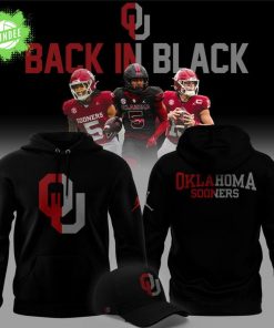 2025 limited edition Hoodie Oklahoma Sooners football “Back In Black” for fans