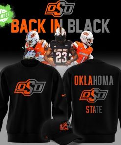 2025 limited edition sweatshirt OSU Cowboy Football “Back In Black”