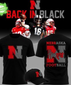2025 limited edition t-shirt Nebraska football “Back In Black” for fans