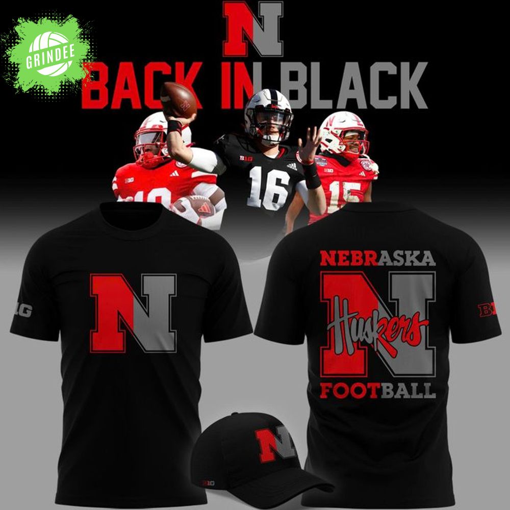 2025 limited edition t-shirt Nebraska football "Back In Black" for fans 2025 limited edition t-shirt Nebraska football "Back In Black" for fans