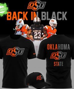 2025 limited edition t-shirt OSU Cowboy Football “Back In Black”