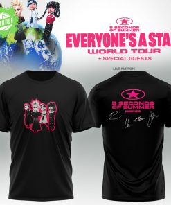 5SOS EVERYONE’S A STAR! World Tour Black Shirt