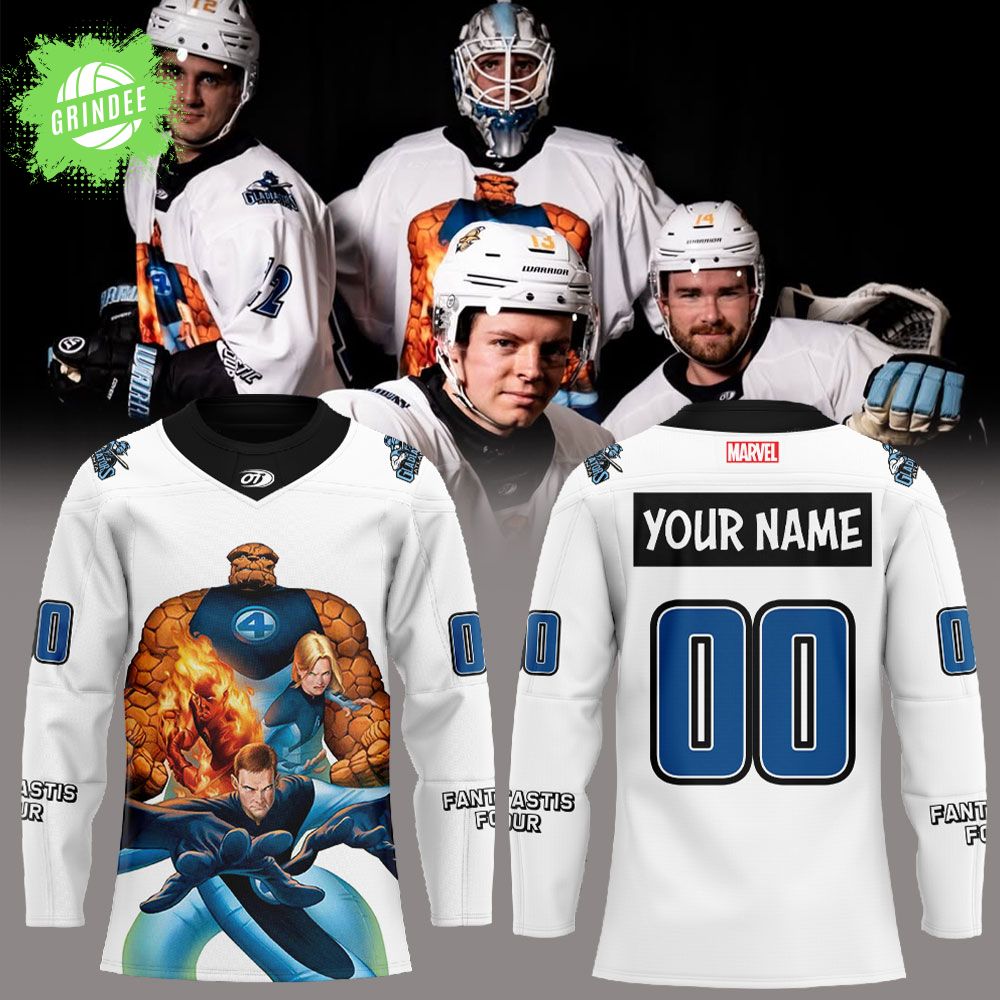 A Gladiators MARVEL SUPER HERO NIGHT Hockey Jersey Custom Name, Number A Gladiators MARVEL SUPER HERO NIGHT Hockey Jersey Custom Name, Number