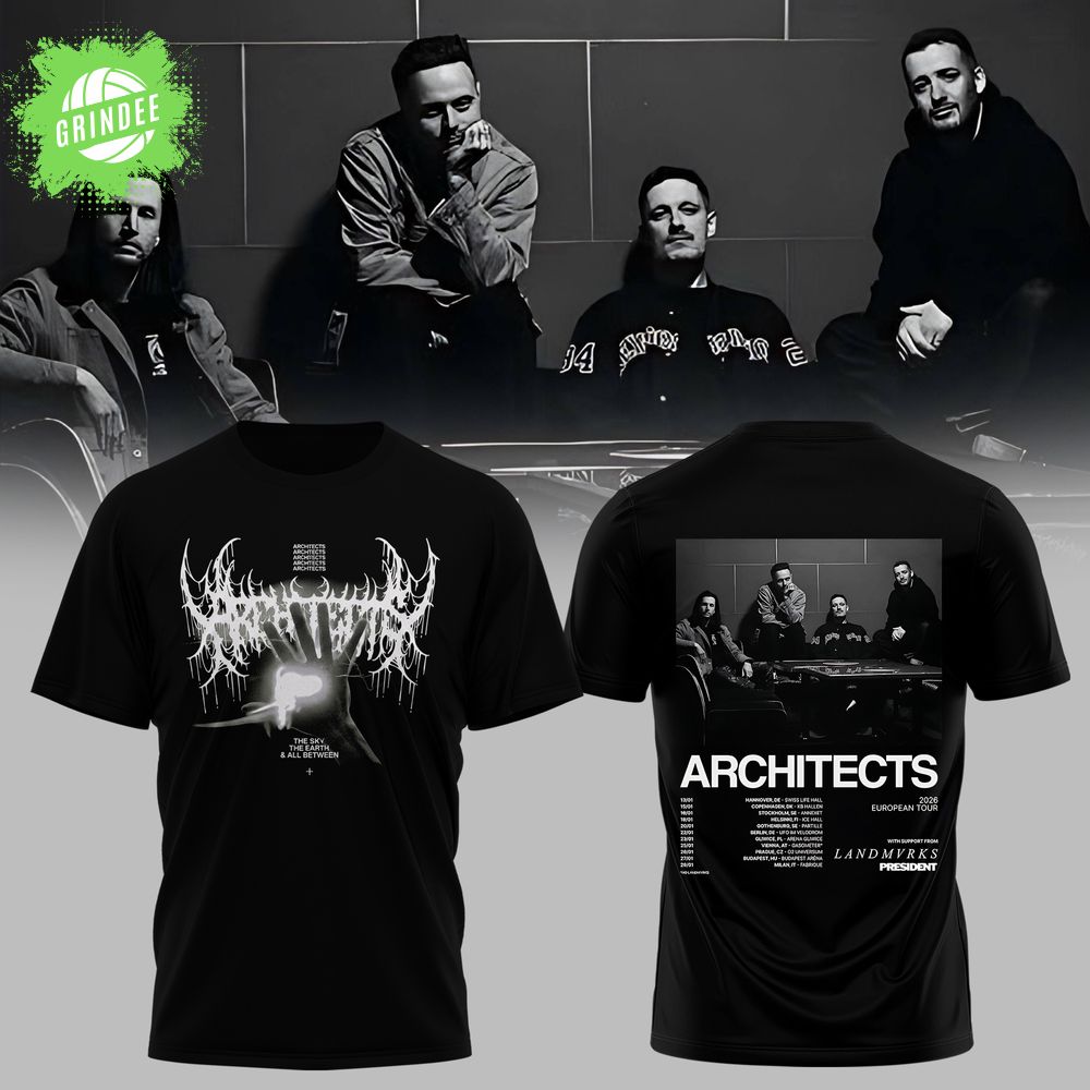 ARCHITECTS — 2026 European Tour Collection Tshirt ARCHITECTS — 2026 European Tour Collection Tshirt