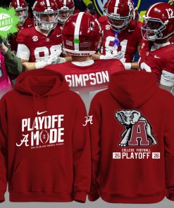 Alabama Football 2025-26 College Football Playoff Limited Edition Red Hoodie