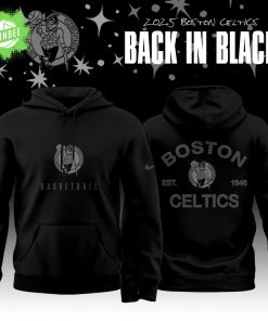 Back In Black Boston Celtics 2025 Special Edition Hoodie