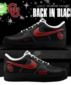 Back In Black Oklahoma Sooners 2025 AF1 Special Edition