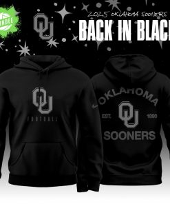 Back In Black Oklahoma Sooners 2025 Special Edition Hoodie