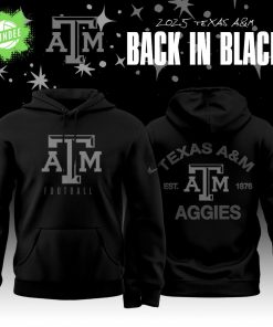 Back In Black Texas A&M Aggies 2025 Special Edition Hoodie