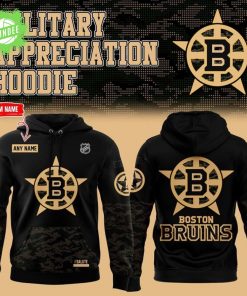 Boston Bruins ” Military Night ” Special Hoodie 2025
