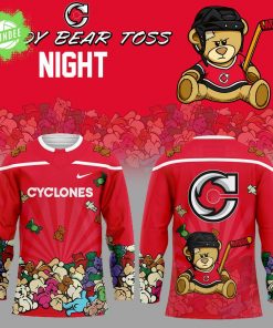 C Cyclones Teddy Bear Toss Night 2025 Combo Hockey Jersey