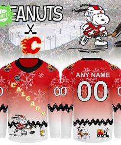 Calgary Flames X Peanuts Night Hockey Jersey 2025