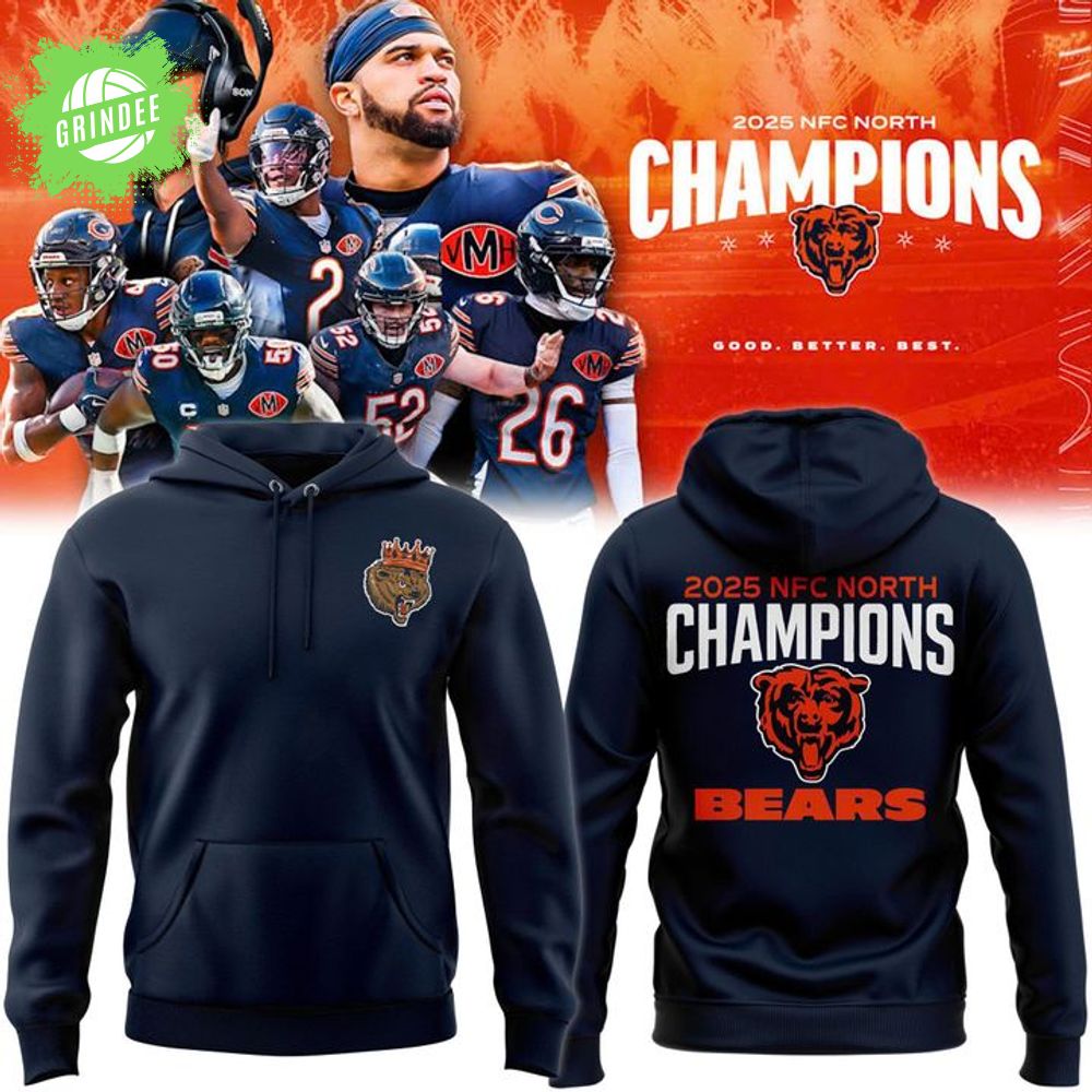 Chicago Bears ''2025 NFC North Champions'' Hoodie Chicago Bears ''2025 NFC North Champions'' Hoodie