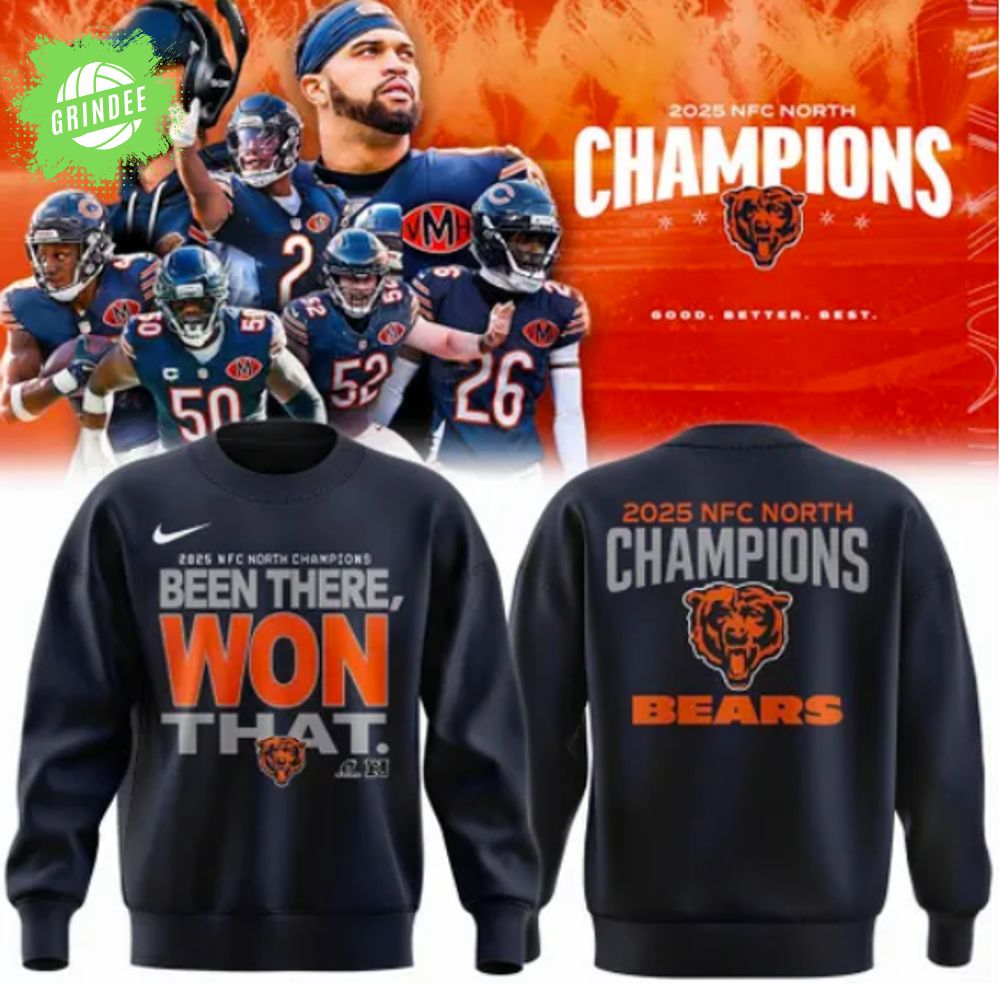 Chicago Bears ''2025 NFC North Champions'' Sweatshirt Chicago Bears ''2025 NFC North Champions'' Sweatshirt