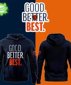 Chicago Bears GOOD. BETTER. BEST Hoodie – navy