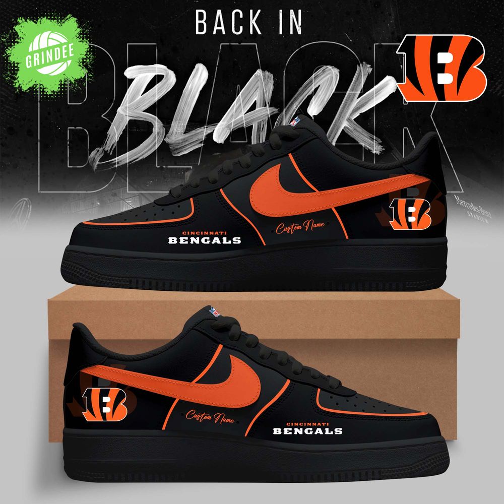 Cincinnati Bengals – 2025 Back In Black Limited Edition AF1 Cincinnati Bengals – 2025 Back In Black Limited Edition AF1