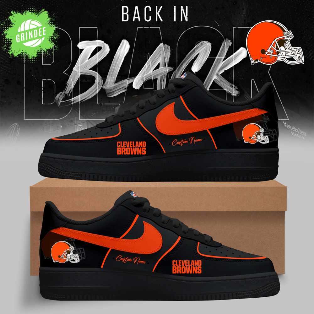 Cleveland Browns – 2025 Back In Black Limited Edition AF1 Cleveland Browns – 2025 Back In Black Limited Edition AF1