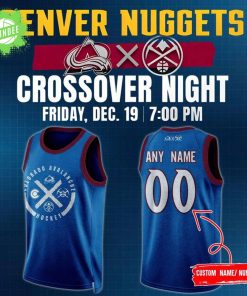 Colorado Avalanche x Denver Nuggets Crossover Night Basketball Jersey