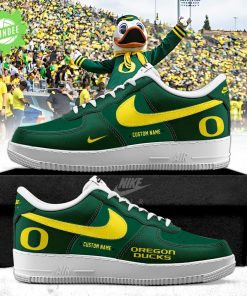 Custom Oregon Ducks Football Special Edition AF1 Sneakers