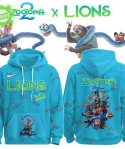 DET Lions x Zootopia2 Special Edition Hoodie