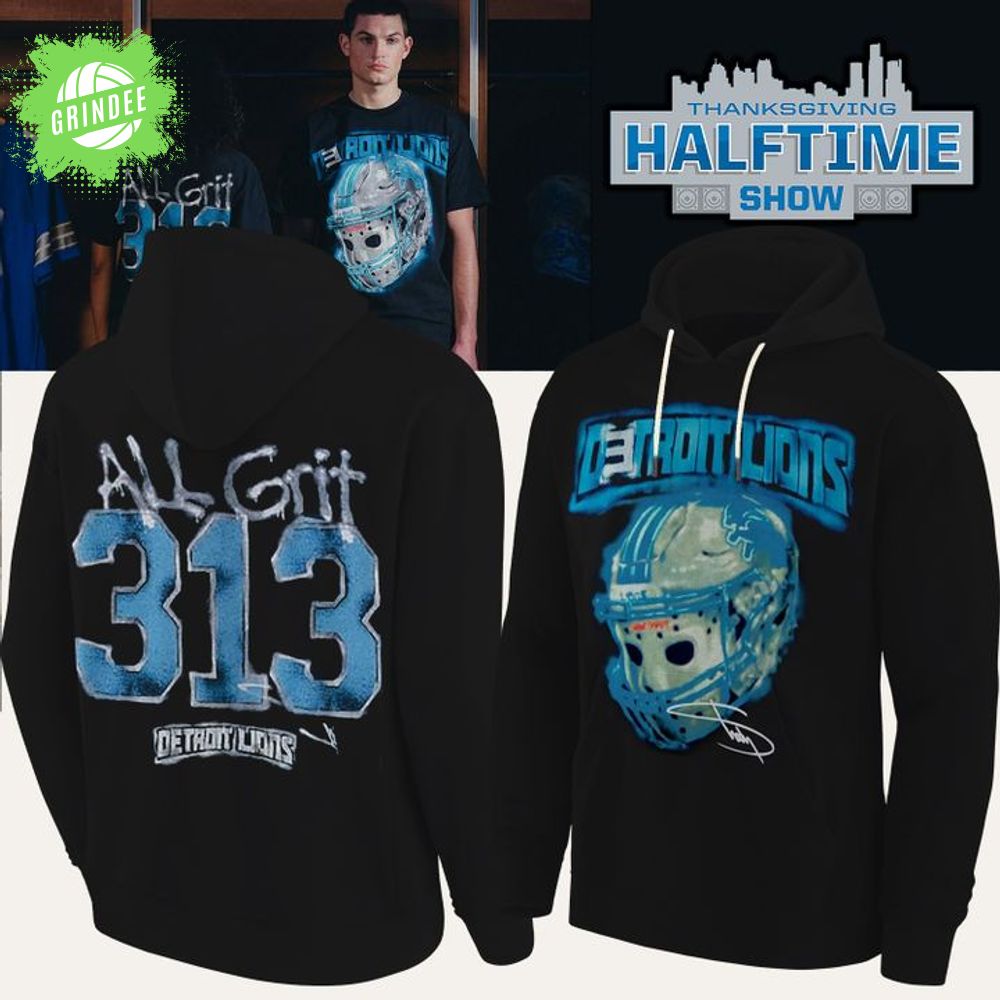 Detroit Lions x Eminem Thanksgiving Halftime Show Black Hoodie - Signature Detroit Lions x Eminem Thanksgiving Halftime Show Black Hoodie - Signature
