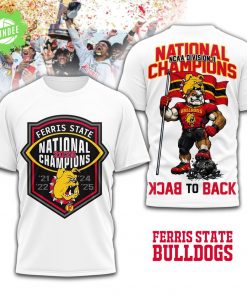 Ferris State Bulldogs | Premium NCAA Division II Champions 3D Shirt