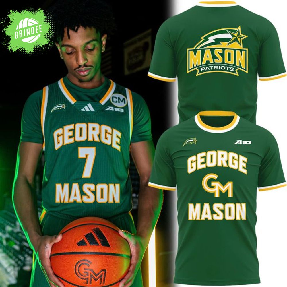 George Mason Basketball Kryptonite Uniform T-Shirt - Special Edition George Mason Basketball Kryptonite Uniform T-Shirt - Special Edition