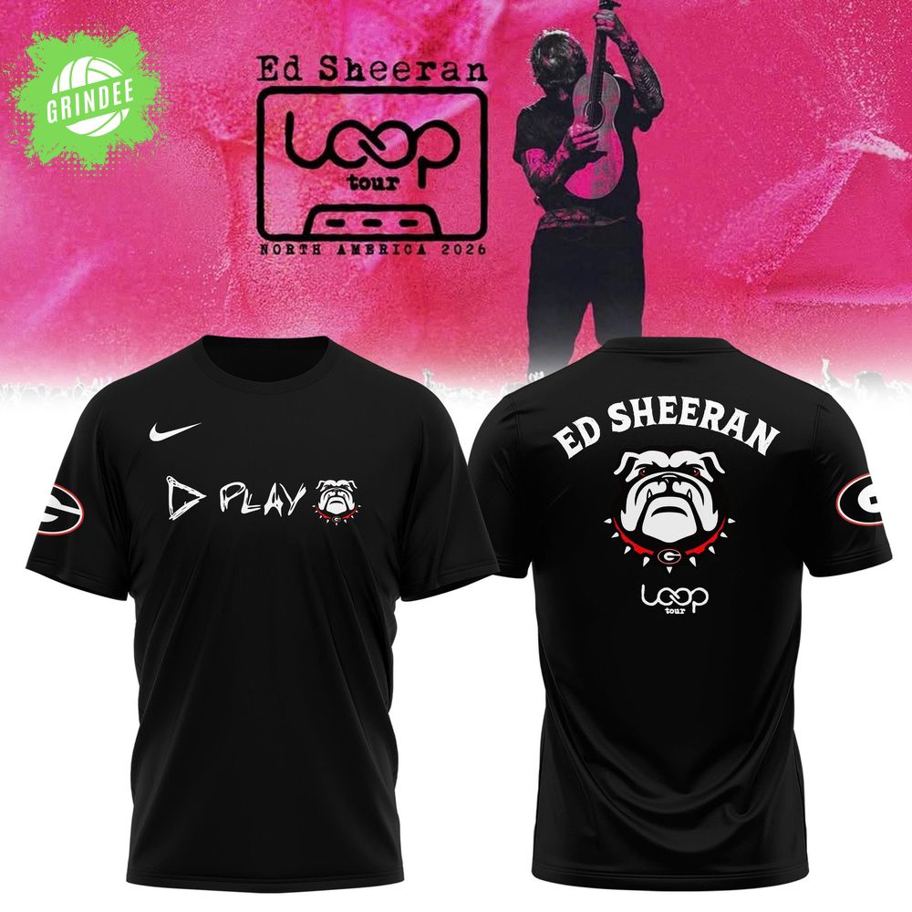 Georgia Bulldogs x Ed Sheeran Loop Tour 2026 Collection Tshirt Georgia Bulldogs x Ed Sheeran Loop Tour 2026 Collection Tshirt