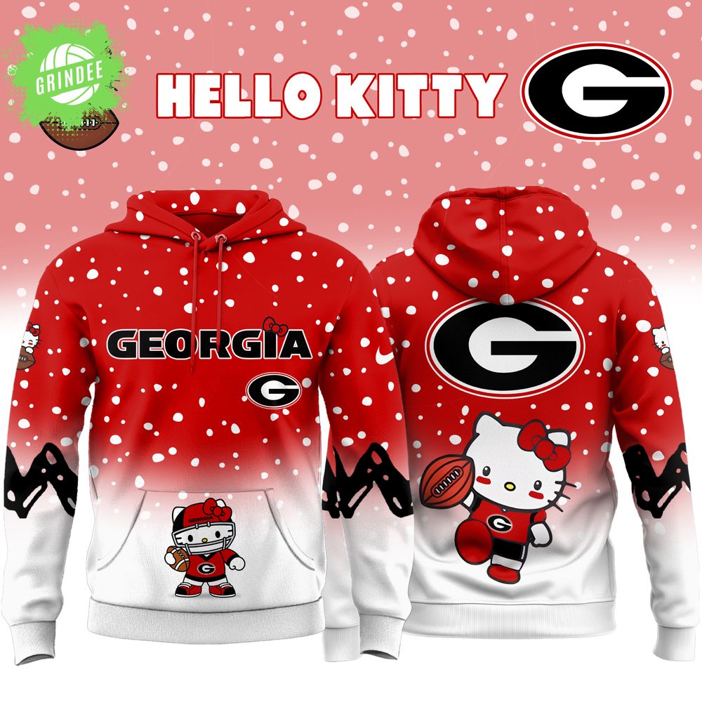 Georgia Bulldogs x Hello Kitty 2025 Special Edition Hoodie Georgia Bulldogs x Hello Kitty 2025 Special Edition Hoodie