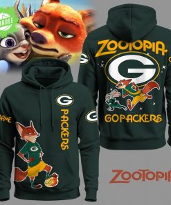 Green Bay Packers Football Zootopia Hoodie 2025 Limited Edition-3D Unisex Hoodie