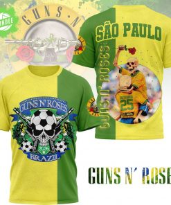 Guns N’ Roses | Premium Brazil Fan 3D Shirt