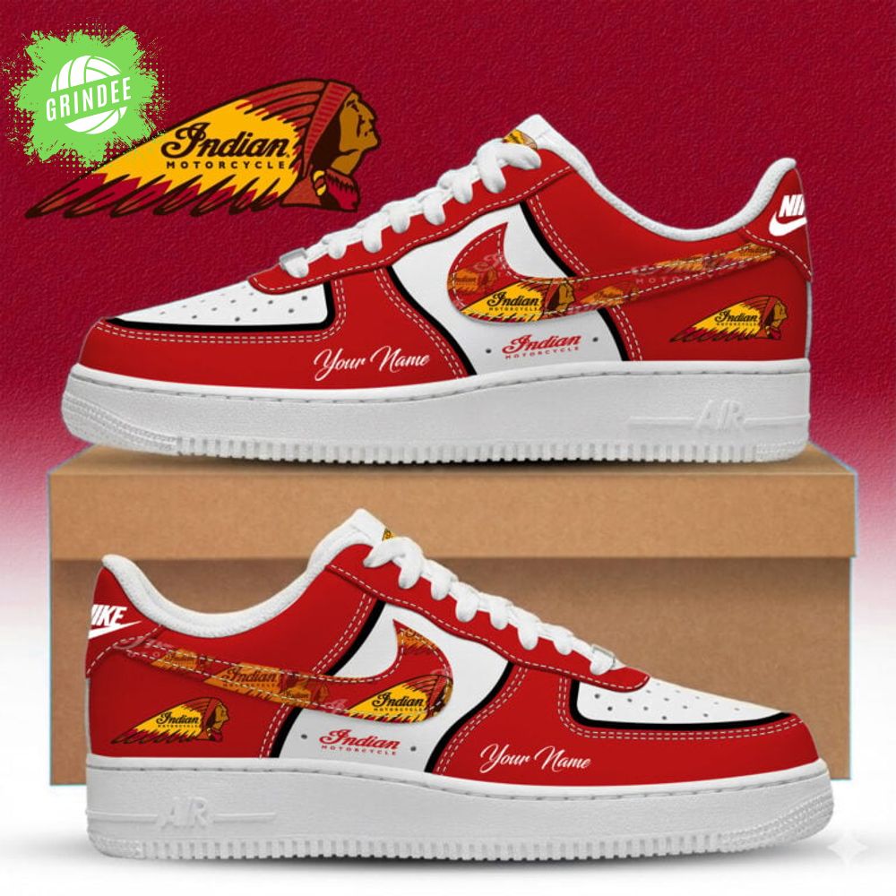 Indian Motorcycle Custom Name Multicolor Fashion Casual AF1 Sneakers Indian Motorcycle Custom Name Multicolor Fashion Casual AF1 Sneakers
