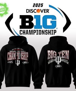 🔥 Indiana Hoosiers – 2025 Big Ten Champions Hoodie 🔥
