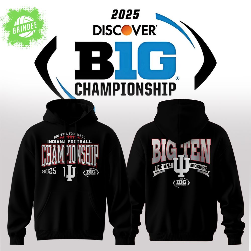 π₯ Indiana Hoosiers β 2025 Big Ten Champions Hoodie π₯ π₯ Indiana Hoosiers β 2025 Big Ten Champions Hoodie π₯