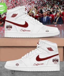 Indiana Hoosiers 2025 Big Ten Football Champions Custom Name White Shoes JD